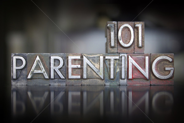 Parenting 101 Letterpress Stock photo © enterlinedesign