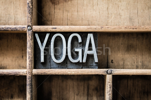 Stok fotoğraf: Yoga · tip · kelime · yazılı