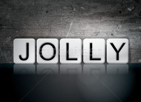 Jolly Concept Tiled Word Stock photo © enterlinedesign