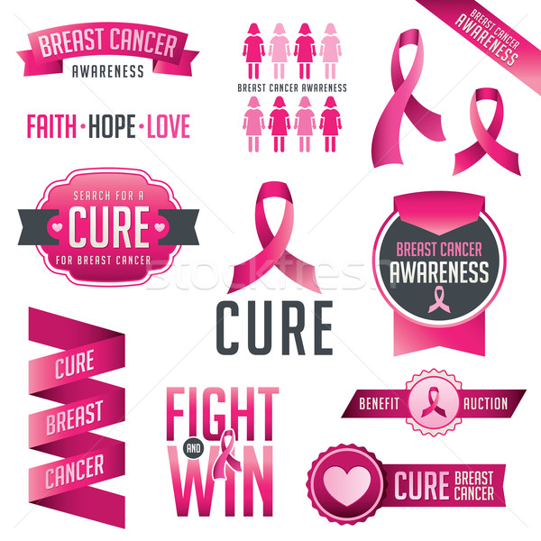 Cancer du sein conscience design [[stock_photo]] © enterlinedesign