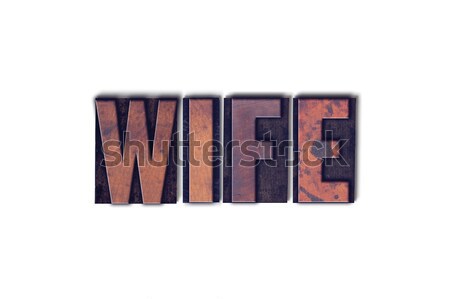 Geïsoleerd type woord geschreven vintage Stockfoto © enterlinedesign