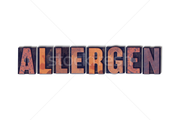 Allergen Concept Isolated Letterpress Word Stock photo © enterlinedesign