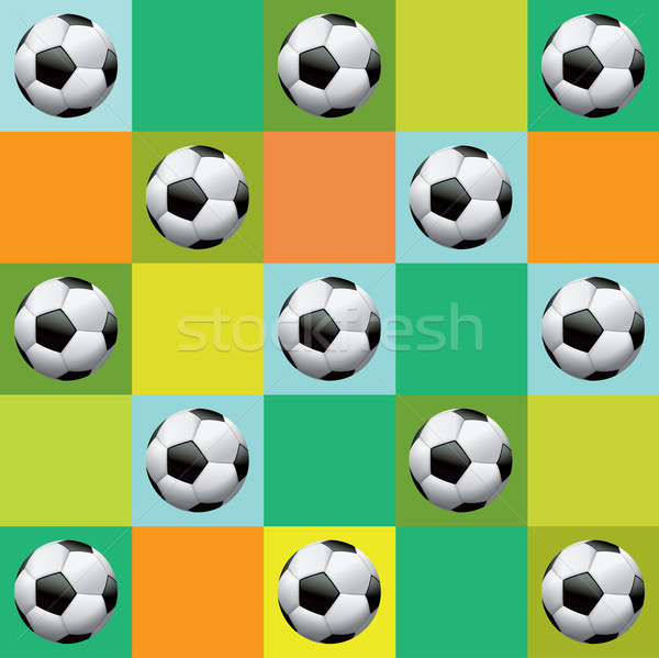 Vektör futbol model örnek eps 10 Stok fotoğraf © enterlinedesign