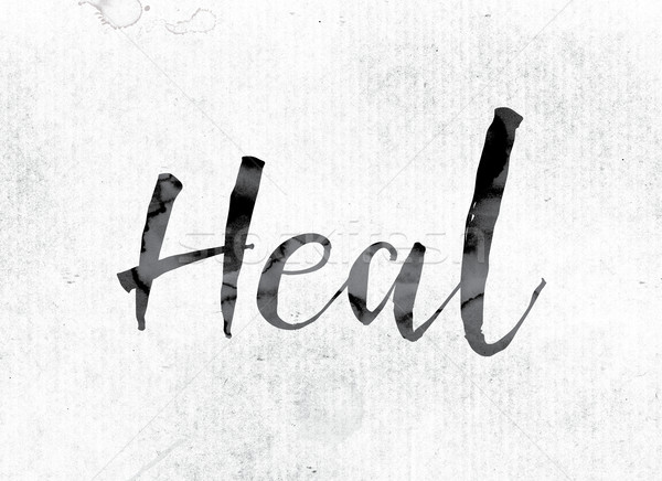 Heal Concept Painted in Ink Stock photo © enterlinedesign