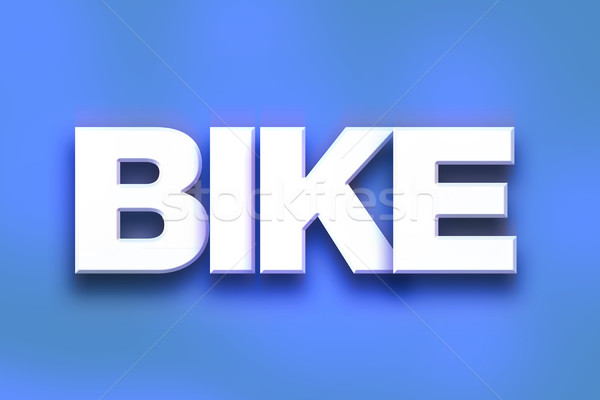 Bike Concept Colorful Word Art Stock photo © enterlinedesign
