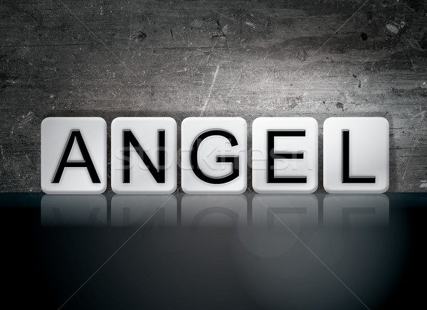 Angel Concept Tiled Word Stock photo © enterlinedesign