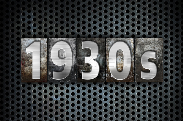 1930s Concept Metal Letterpress Type Stock photo © enterlinedesign