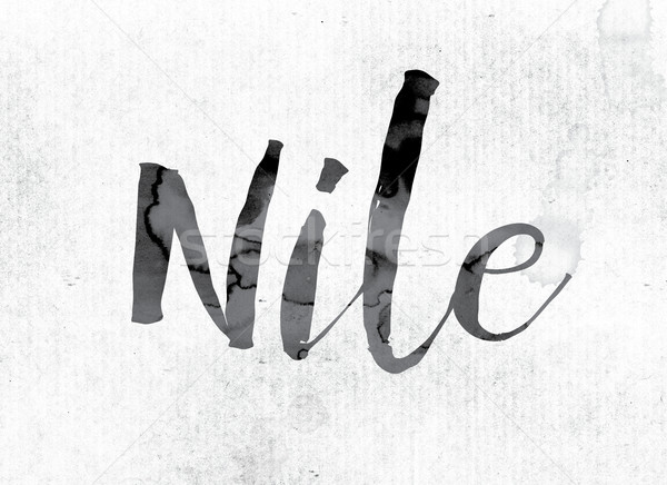 Nile Concept Painted in Ink Stock photo © enterlinedesign