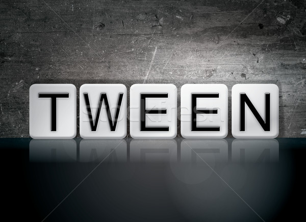 Tween Tiled Letters Concept and Theme Stock photo © enterlinedesign
