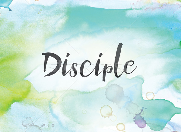 Disciple Concept Watercolor and Ink Painting Stock photo © enterlinedesign