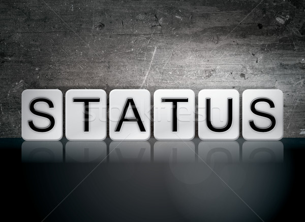 Status Tiled Letters Concept and Theme Stock photo © enterlinedesign