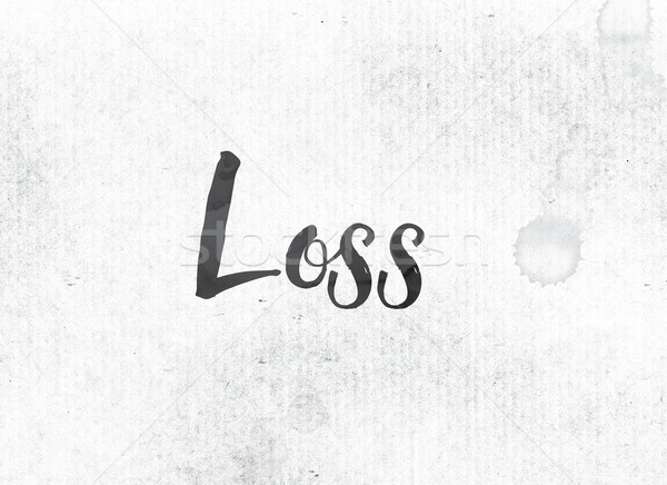Loss Concept Painted Ink Word and Theme Stock photo © enterlinedesign