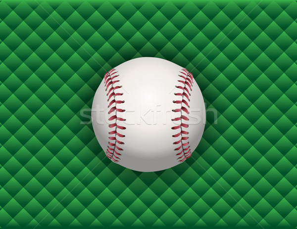 Stok fotoğraf: Beysbol · örnek · yeşil · oturma · vektör