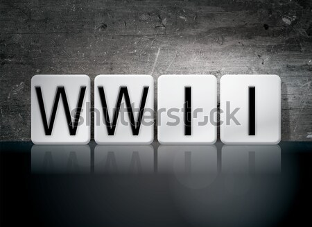 WWII Isolated Tiled Letters Concept and Theme Stock photo © enterlinedesign