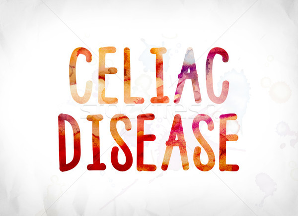 Celiac Disease Concept Painted Watercolor Word Art Stock photo © enterlinedesign