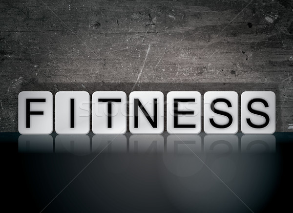 Fitness Concept Tiled Word Stock photo © enterlinedesign