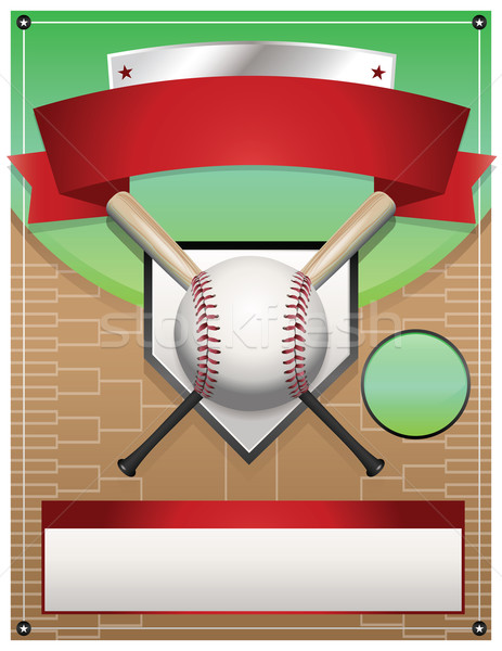 Baseball ilustrare vector eps 10 Imagine de stoc © enterlinedesign