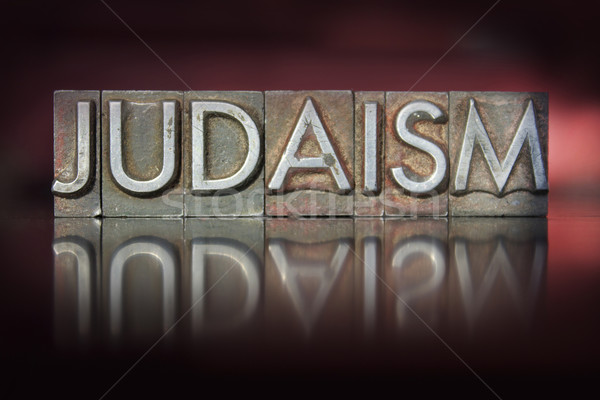 Judaïsme mot écrit vintage type Photo stock © enterlinedesign
