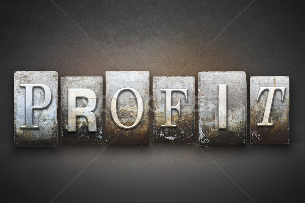Profit Letterpress Stock photo © enterlinedesign