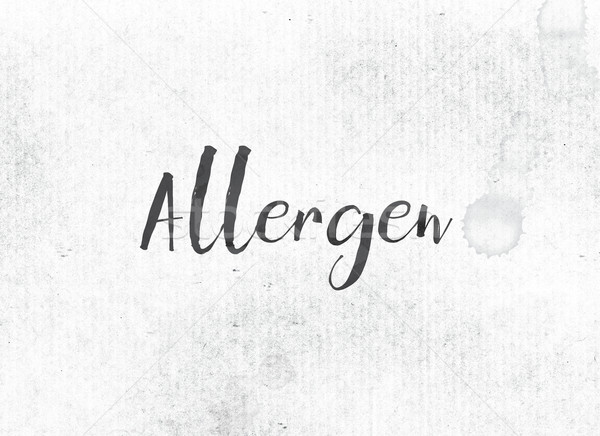 Allergen Concept Painted Ink Word and Theme Stock photo © enterlinedesign