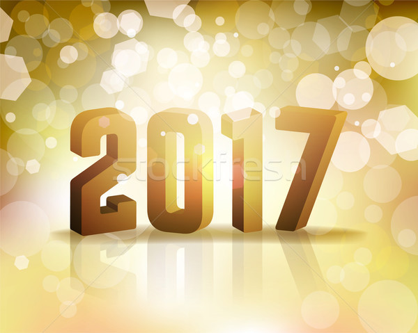 2017 New Year's Eve Concept Illustration Stock photo © enterlinedesign