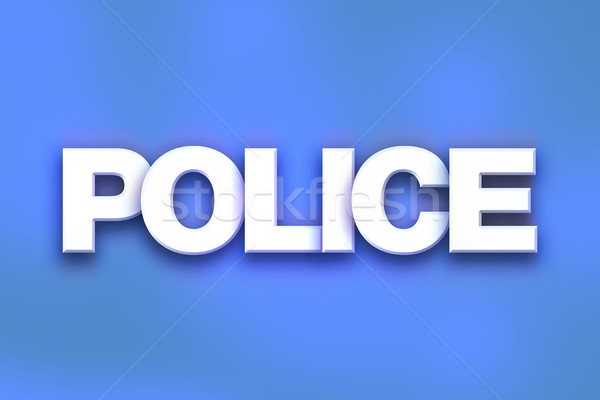 Police Concept Colorful Word Art Stock photo © enterlinedesign