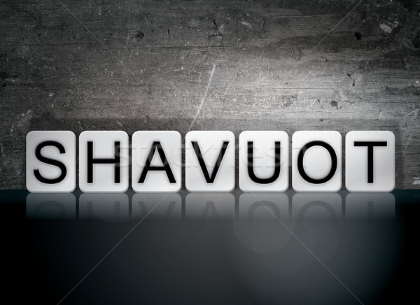 Shavuot Tiled Letters Concept and Theme Stock photo © enterlinedesign