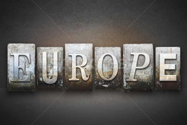 Europe Letterpress Stock photo © enterlinedesign