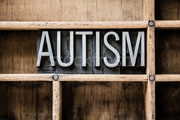 Autizmus magasnyomás fiók szó írott Stock fotó © enterlinedesign