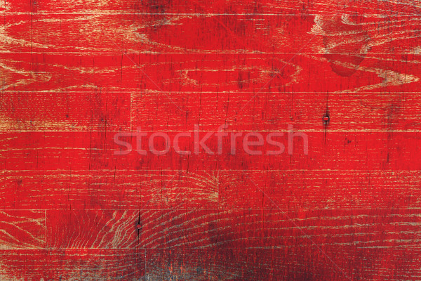 Red Paint Washed Wooden Background Stock photo © enterlinedesign