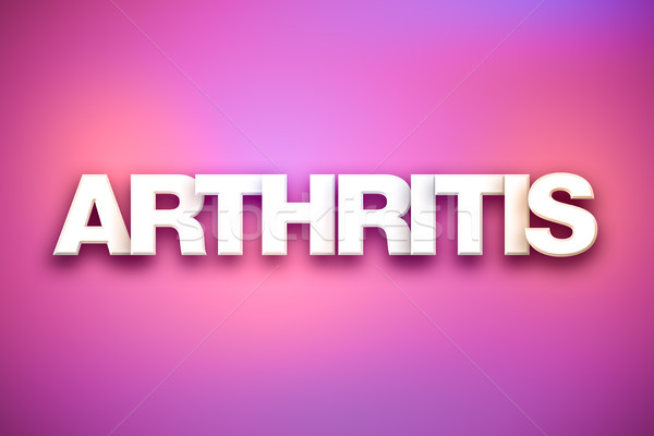 Arthritis Theme Word Art on Colorful Background Stock photo © enterlinedesign