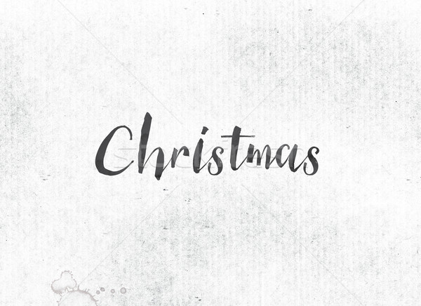 Stock photo: Christmas Concept Painted Ink Word and Theme
