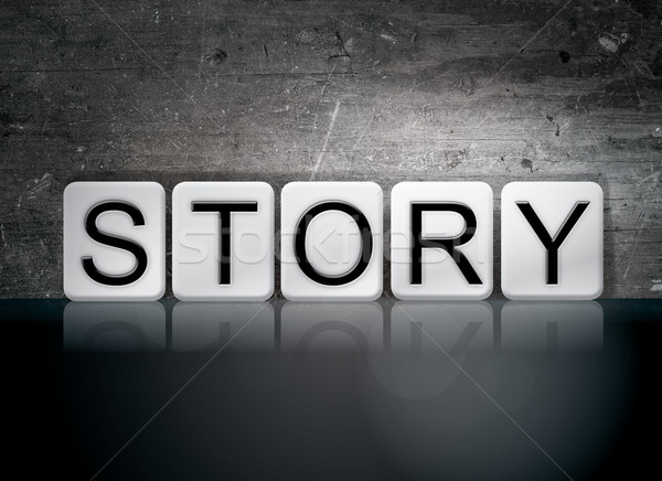 Stock photo: Story Tiled Letters Concept and Theme