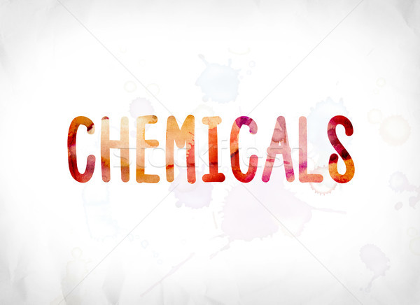 Chemicals Concept Painted Watercolor Word Art Stock photo © enterlinedesign
