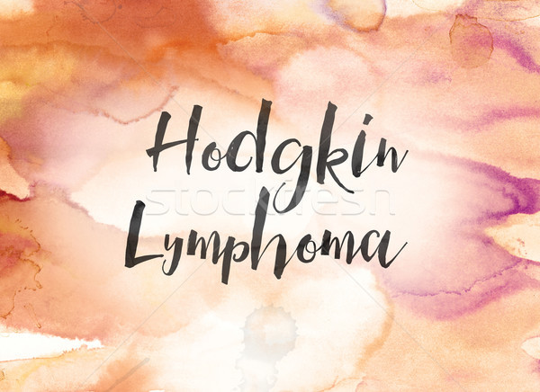 Hodgkin Lymphoma Concept Watercolor and Ink Painting Stock photo © enterlinedesign