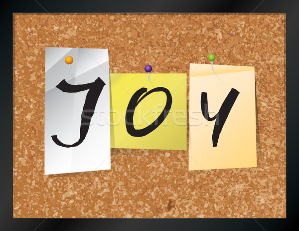Joy Bulletin Board Theme Illustration Stock photo © enterlinedesign