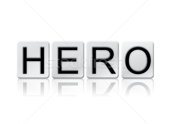 Hero Isolated Tiled Letters Concept and Theme Stock photo © enterlinedesign