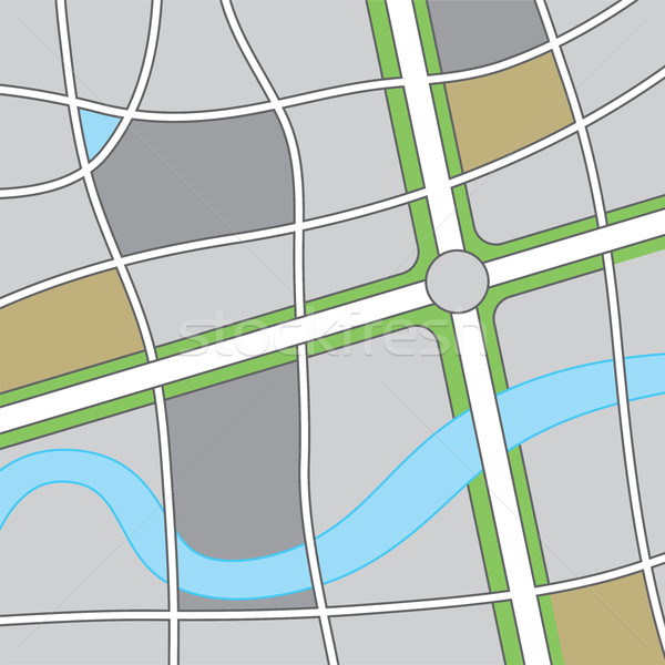 ロードマップ 実例 道路 道路 地図 ベクトル ストックフォト © enterlinedesign