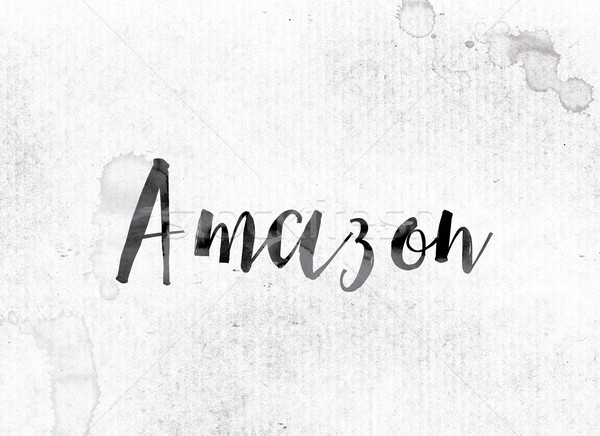 Amazon Concept Painted in Ink Stock photo © enterlinedesign