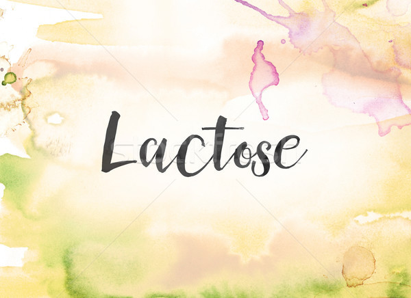 Lactose Concept Watercolor and Ink Painting Stock photo © enterlinedesign