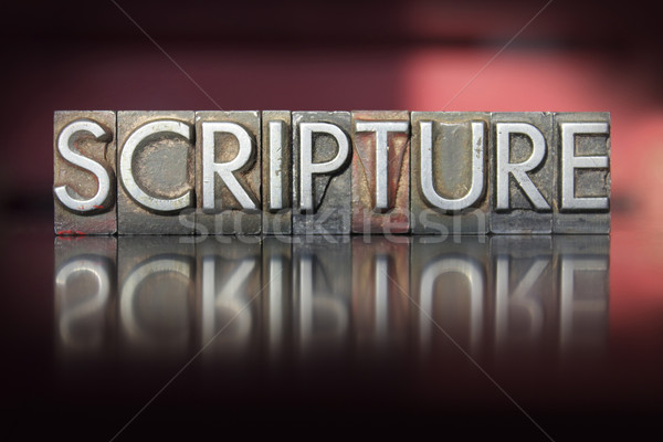 Scripture Letterpress Stock photo © enterlinedesign