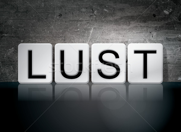 Lust Tiled Letters Concept and Theme Stock photo © enterlinedesign