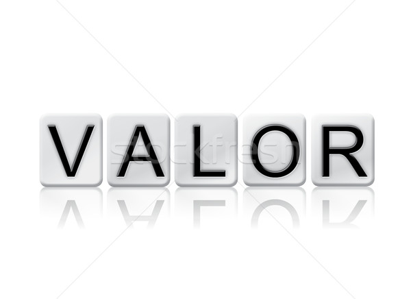 Valor Isolated Tiled Letters Concept and Theme Stock photo © enterlinedesign
