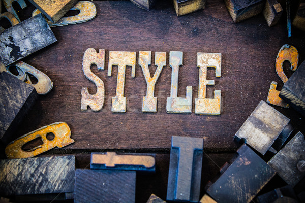 Style Concept Rusty Type Stock photo © enterlinedesign