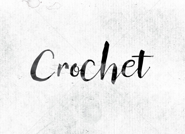Crochet Concept Painted in Ink Stock photo © enterlinedesign