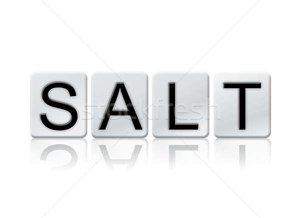 Salt Isolated Tiled Letters Concept and Theme Stock photo © enterlinedesign