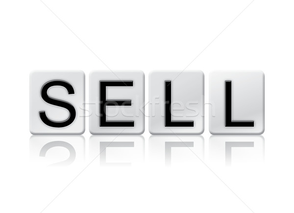 Sell Isolated Tiled Letters Concept and Theme Stock photo © enterlinedesign