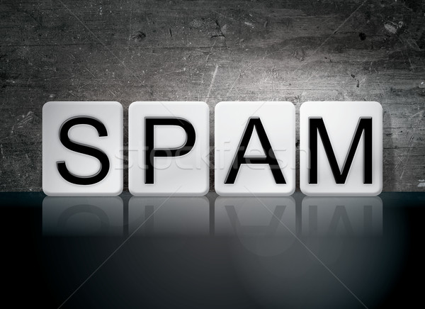 Spam Tiled Letters Concept and Theme Stock photo © enterlinedesign