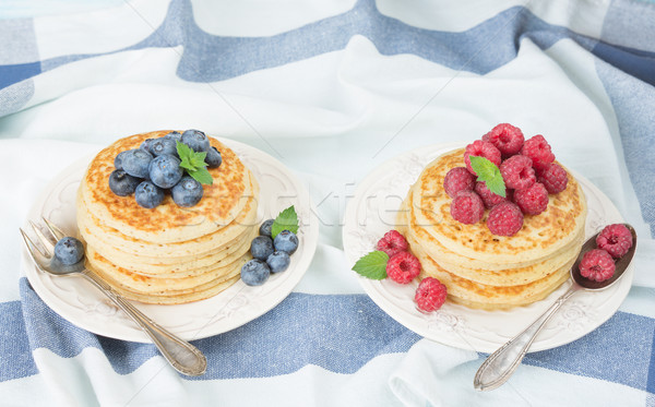 Pancakes with berries Stock photo © Epitavi