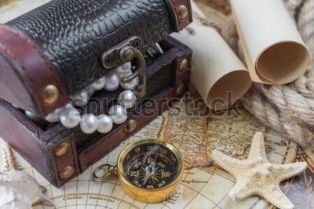 Concept in antique style: adventure Stock photo © Epitavi